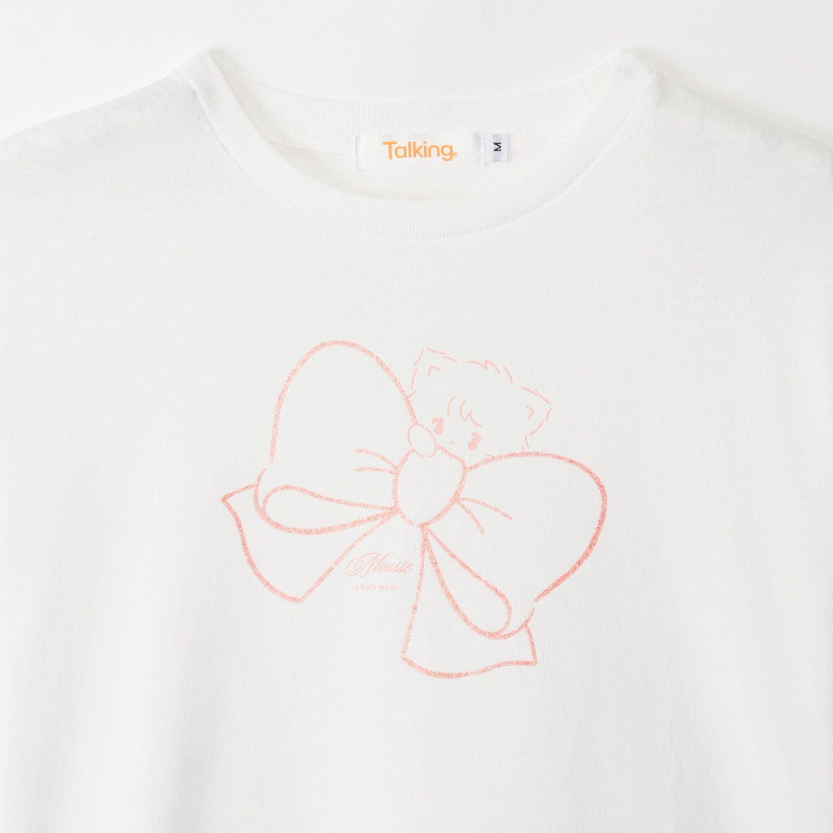 Lil ala mode Tシャツ RIBBON MOUSSE ホワイト