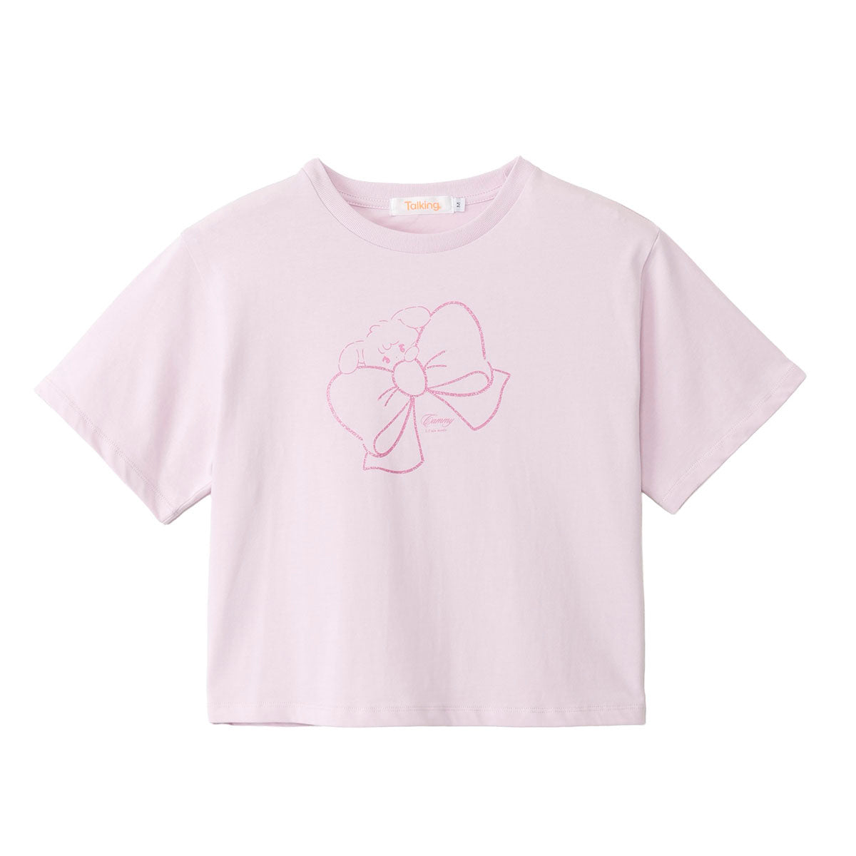 Lil ala mode Tシャツ RIBBON CAMMY ピンク