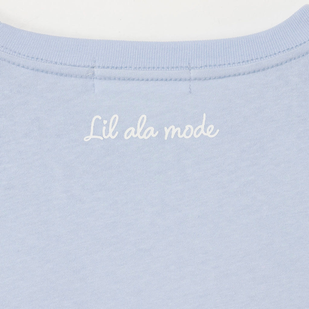 Lil ala mode Tシャツ RACE FRAME ブルー