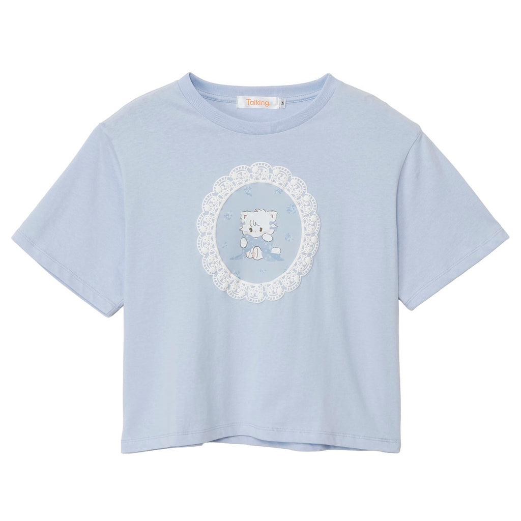 Lil ala mode Tシャツ RACE FRAME ブルー