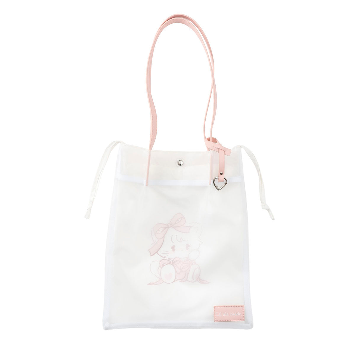 Lil ala mode メッシュバッグ ムース ホワイト
