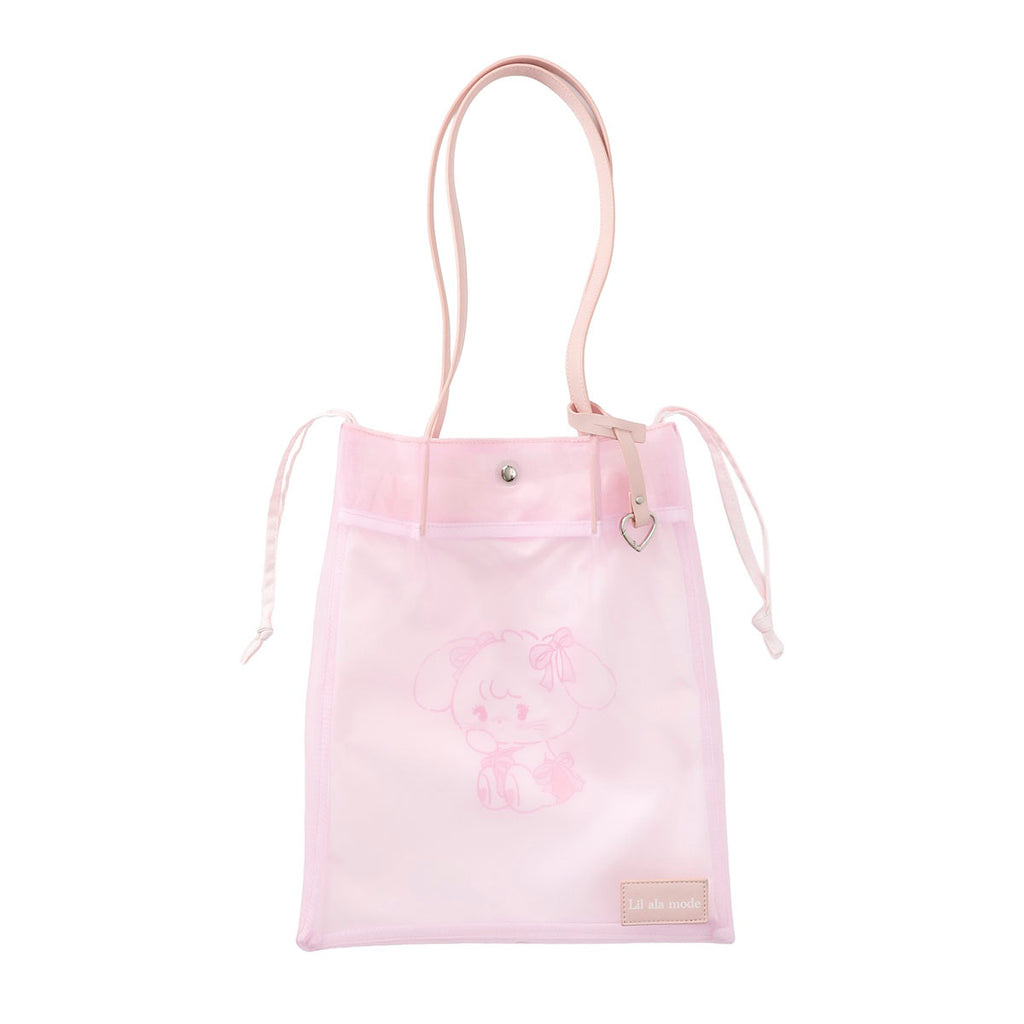Lil ala mode メッシュバッグ キャミー ピンク