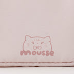Lil ala mode ぷっくりアップリケポーチ MOUSSE コーラルピンク