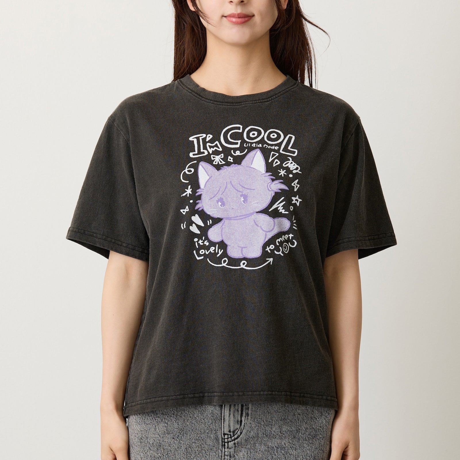 Lil ala mode Tシャツ I'm COOL ブラック