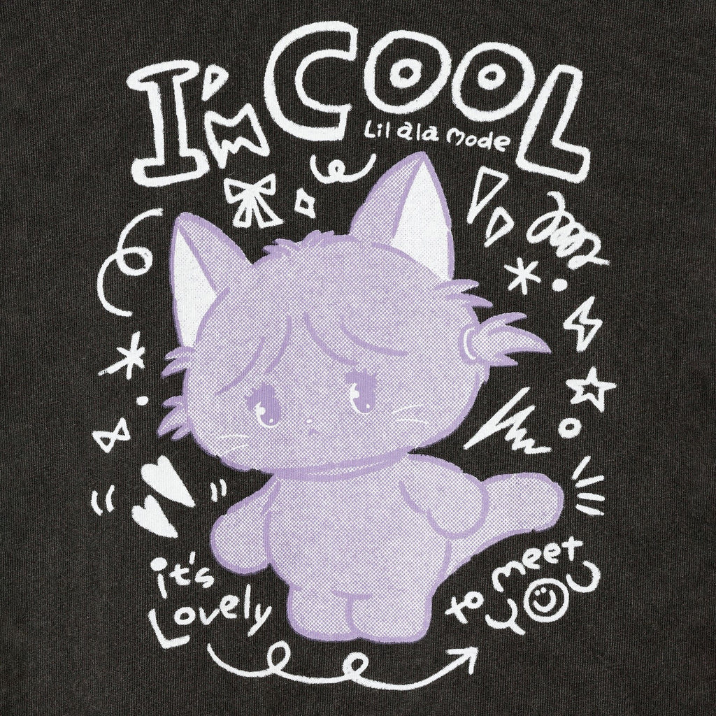 Lil ala mode Tシャツ I'm COOL ブラック