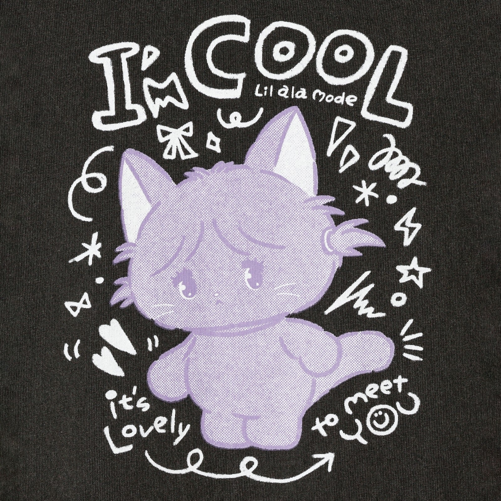 Lil ala mode Tシャツ I'm COOL ブラック