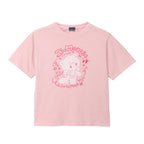 Lil ala mode Tシャツ I'm MOUSSE ピンク