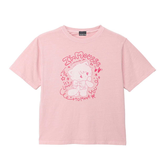 Lil ala mode Tシャツ I'm MOUSSE ピンク – Lil ala mode store