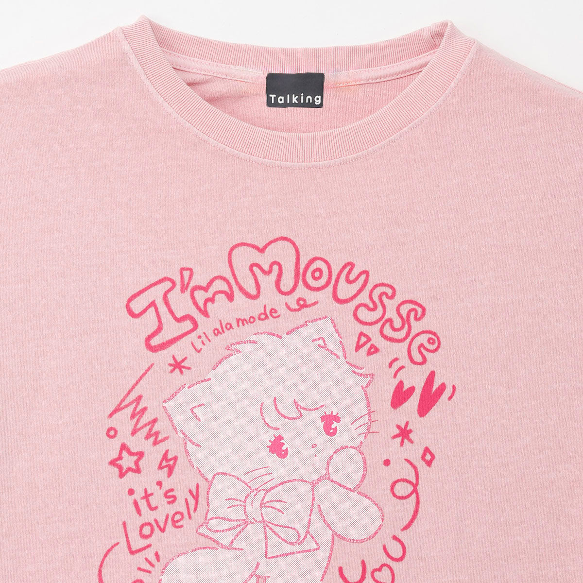 Lil ala mode Tシャツ I'm MOUSSE ピンク – Lil ala mode store