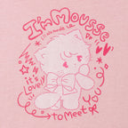 Lil ala mode Tシャツ I'm MOUSSE ピンク