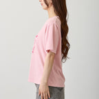 Lil ala mode Tシャツ I'm MOUSSE ピンク