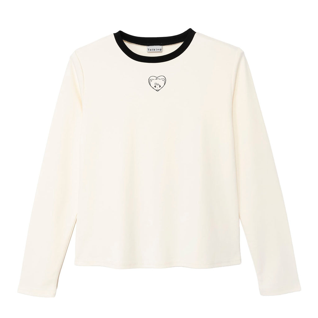Lil ala mode 長袖Tシャツ ムース ホワイト
