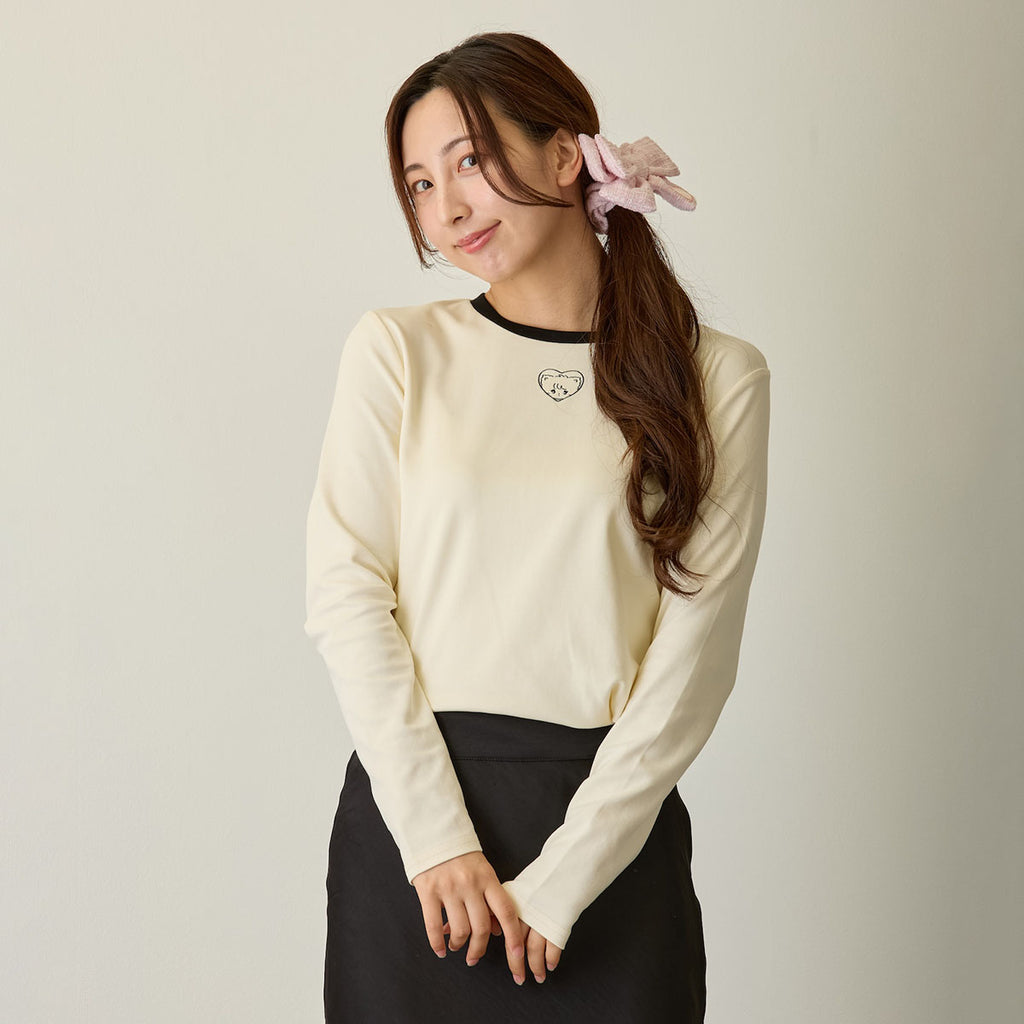 Lil ala mode 長袖Tシャツ ムース ホワイト