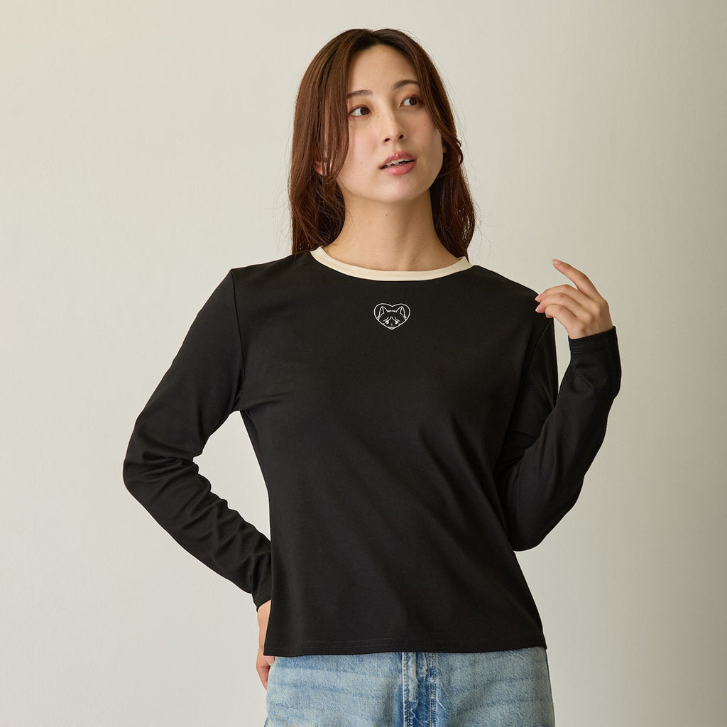 Lil ala mode 長袖Tシャツ クール ブラック