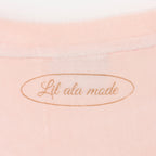 Lil ala mode  ルームウェアワンピース GOOD NIGHT ピンクベージュ