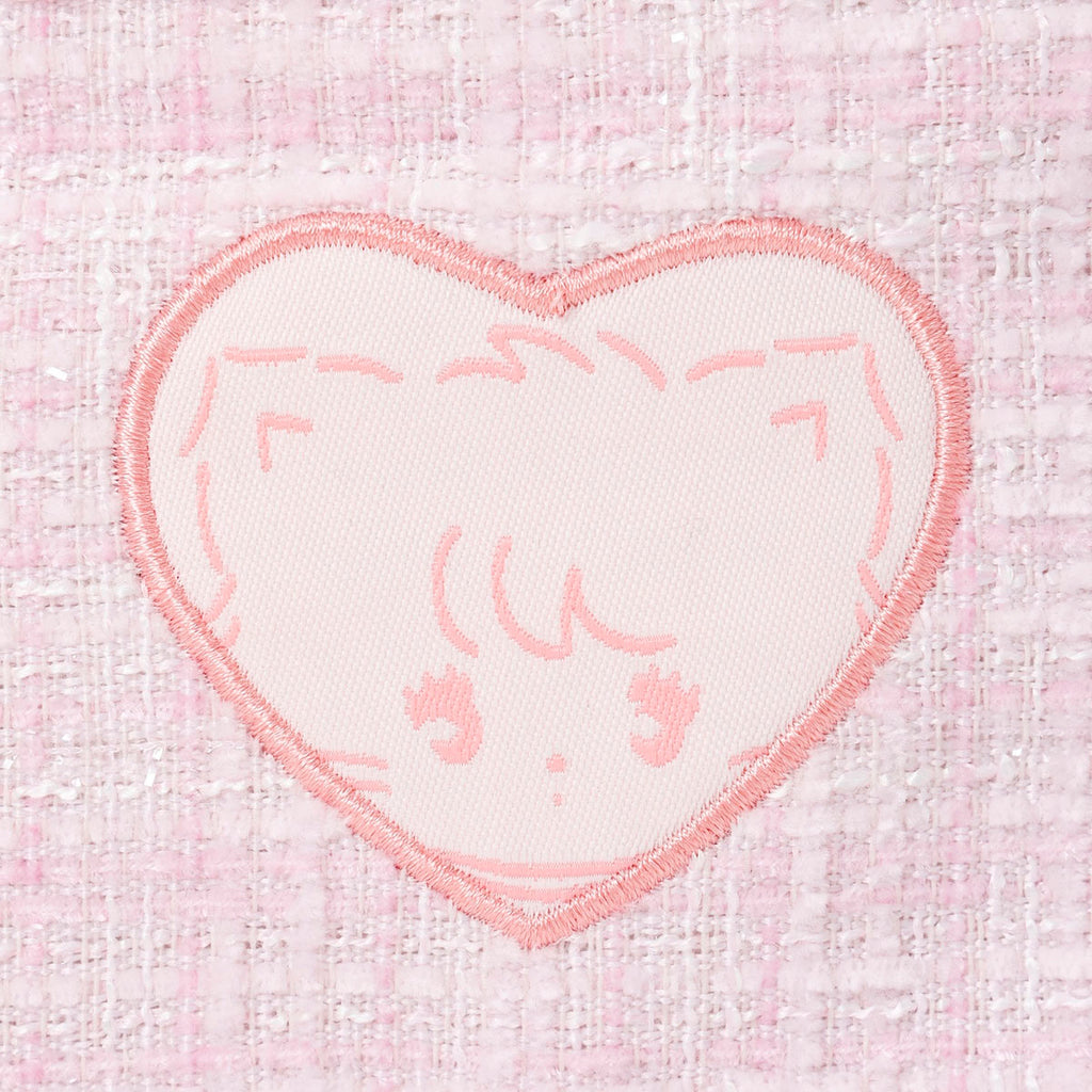Lil ala mode ツイードポーチ ムース ピンク