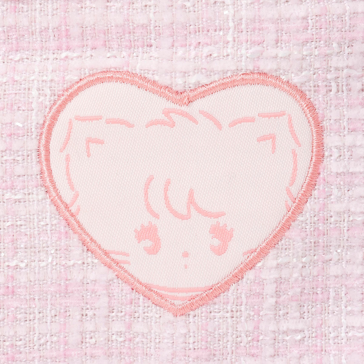 Lil ala mode ツイードポーチ ムース ピンク