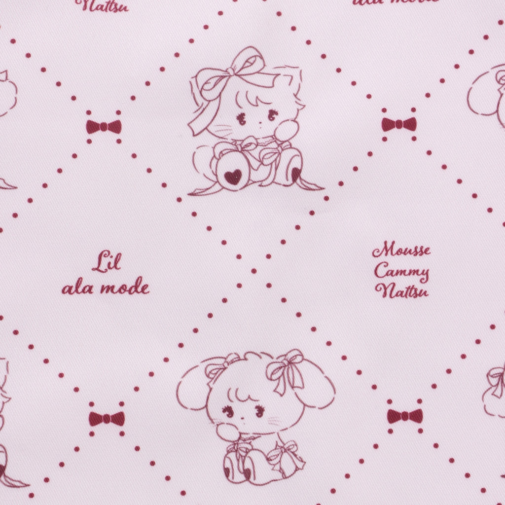 Lil ala mode エプロン Red Ribbon レッド