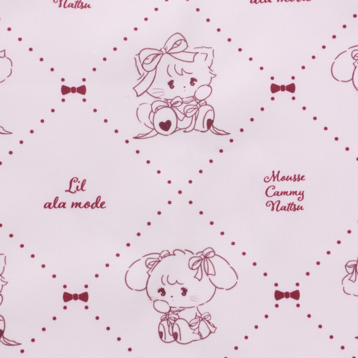 Lil ala mode エプロン Red Ribbon レッド