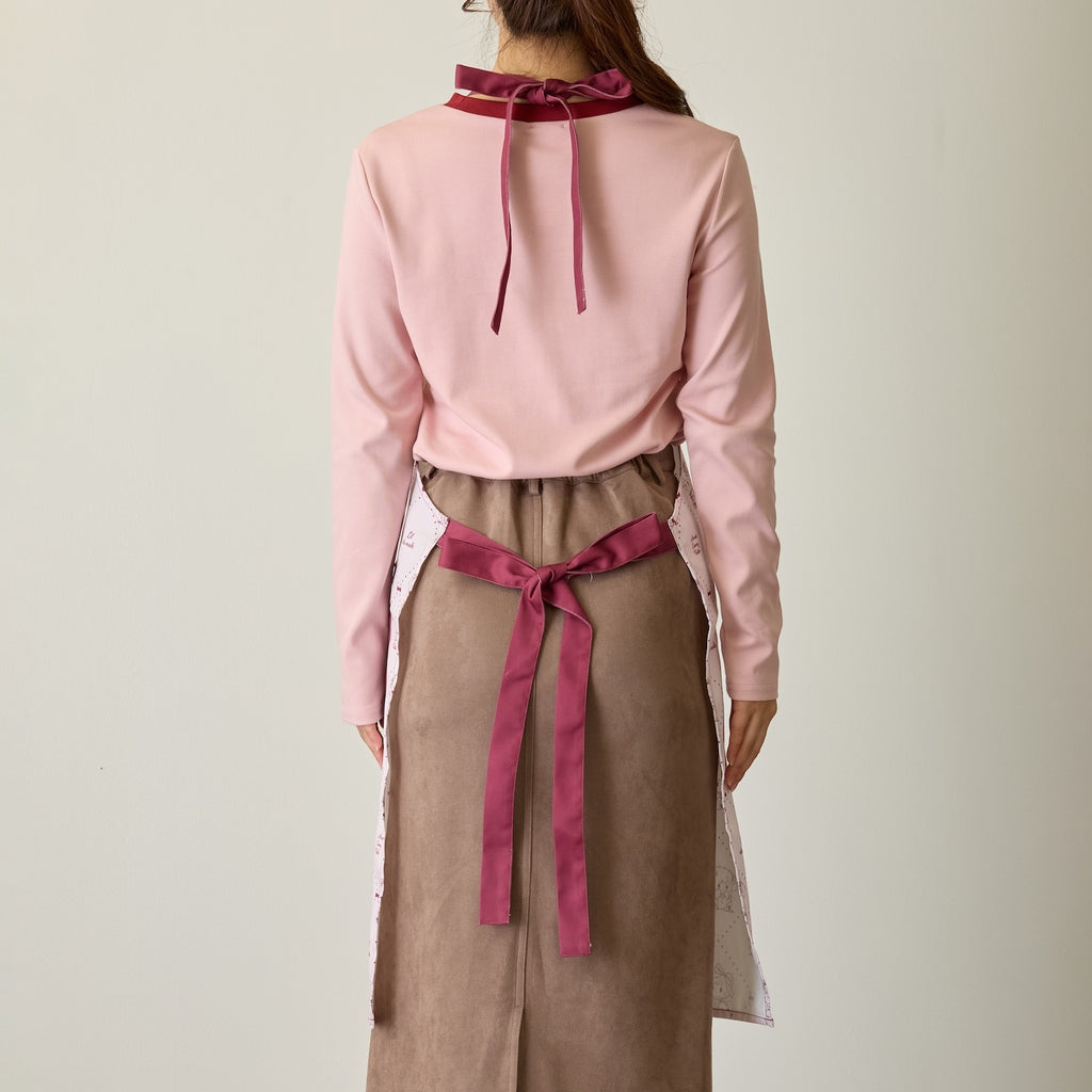 Lil ala mode エプロン Red Ribbon レッド