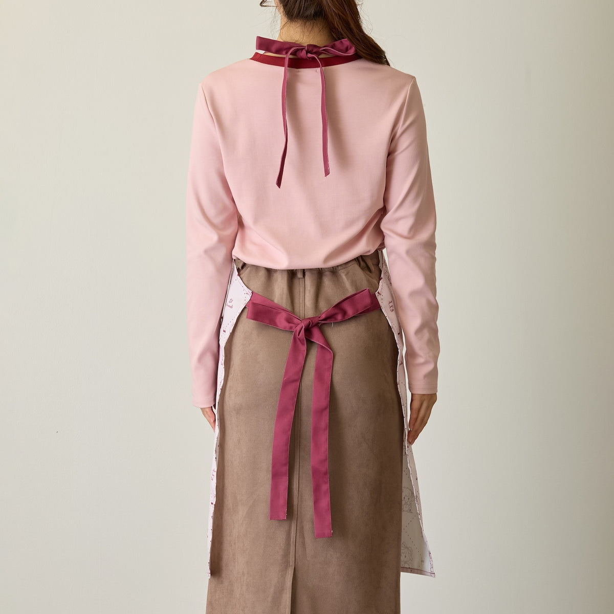 Lil ala mode エプロン Red Ribbon レッド