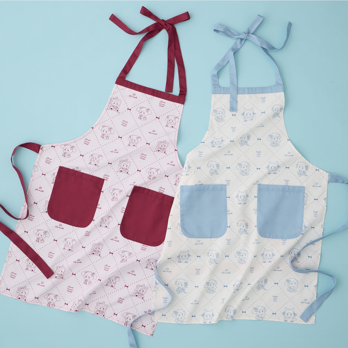 Lil ala mode エプロン Red Ribbon レッド