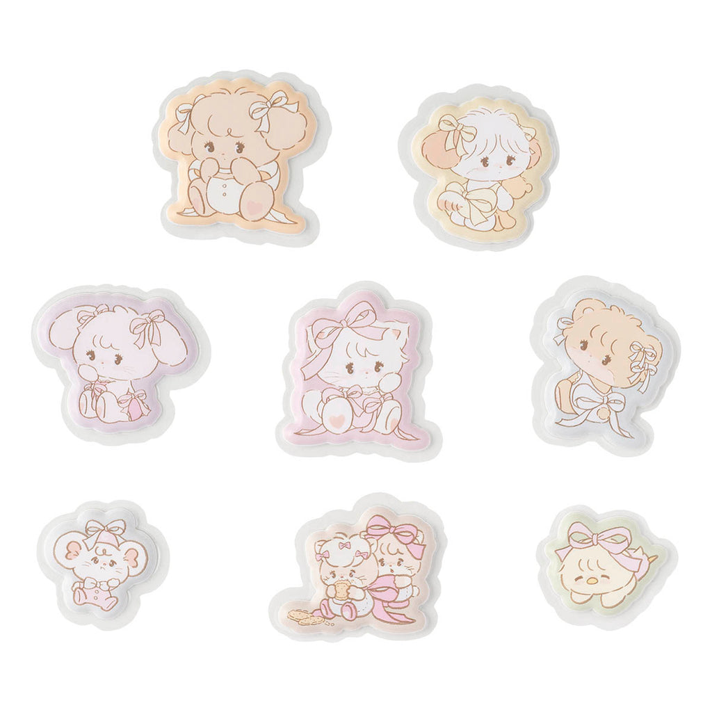 Lil ala mode もっちりフレークシール（パステルリボン）