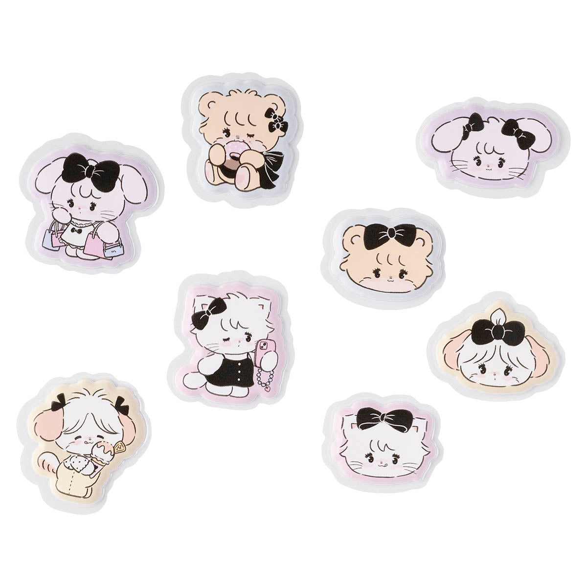 Lil ala mode もっちりフレークシール（ブラックスタイル）