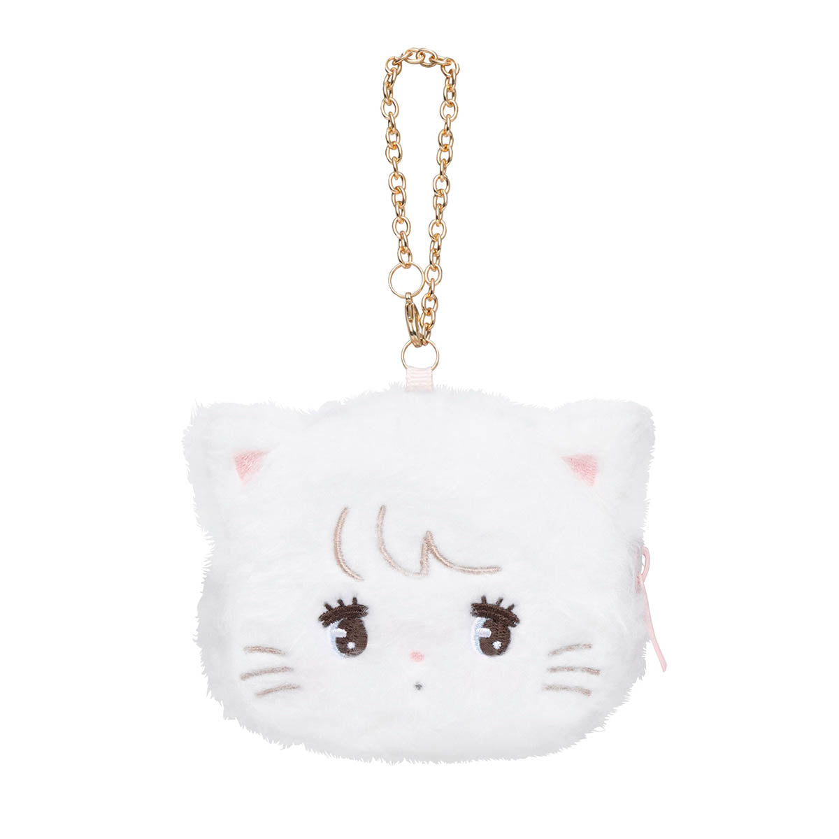 Lil ala mode シェル型おかおミニポーチ（ムース）