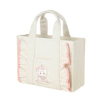 Lil ala mode フリル付きミニキャンバストート（ムース）