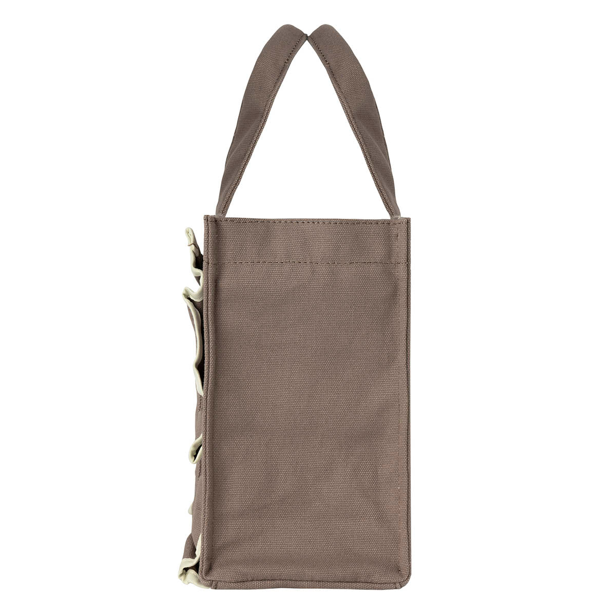 Lil ala mode フリル付きミニキャンバストート（スフレ）