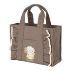 Lil ala mode フリル付きミニキャンバストート（スフレ）