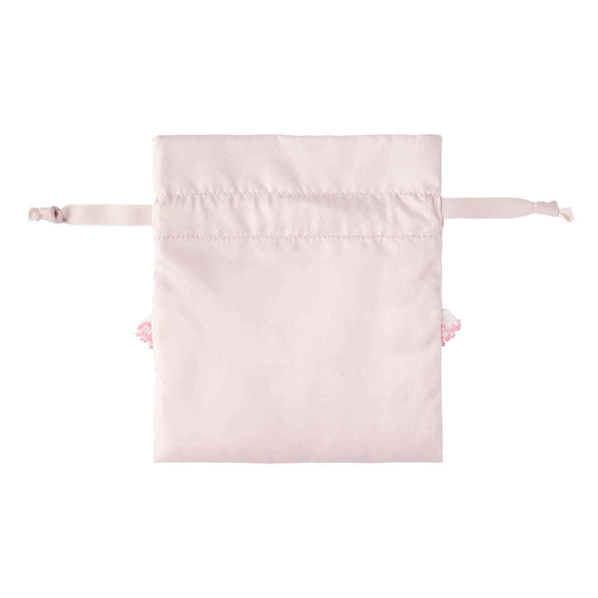 Lil ala mode ほどよいサイズのレース付き巾着（ムース）