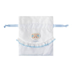 Lil ala mode ほどよいサイズのレース付き巾着（ラテ）