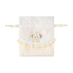 Lil ala mode ほどよいサイズのレース付き巾着（スフレ）