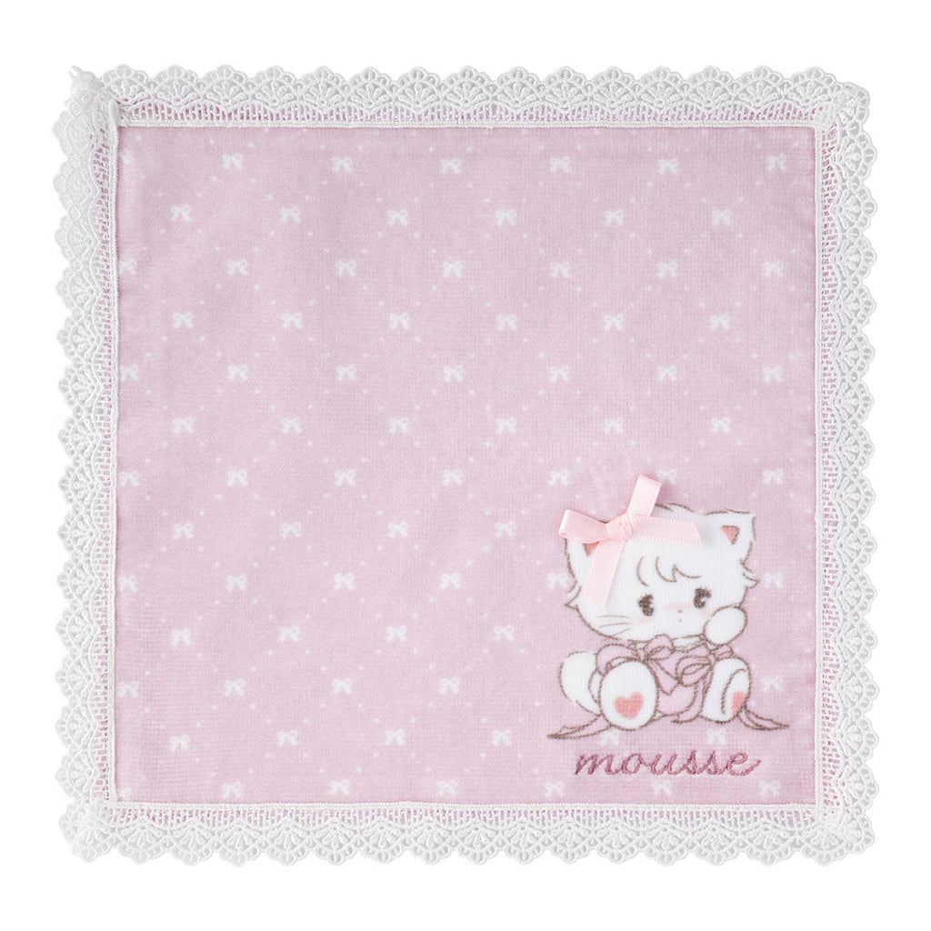 Lil ala mode レース付きハンドタオル（ムース）