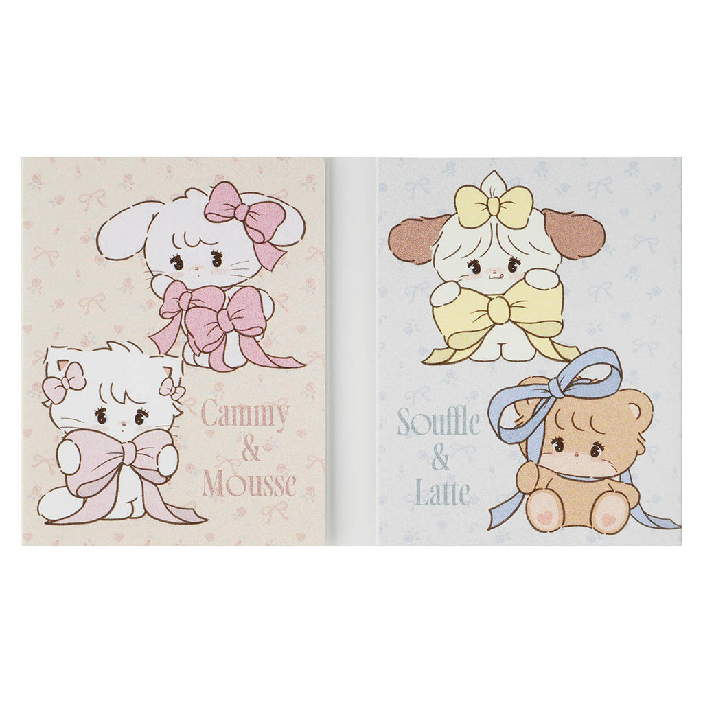 Lil ala mode パタパタメモふせん（パステルリボン）