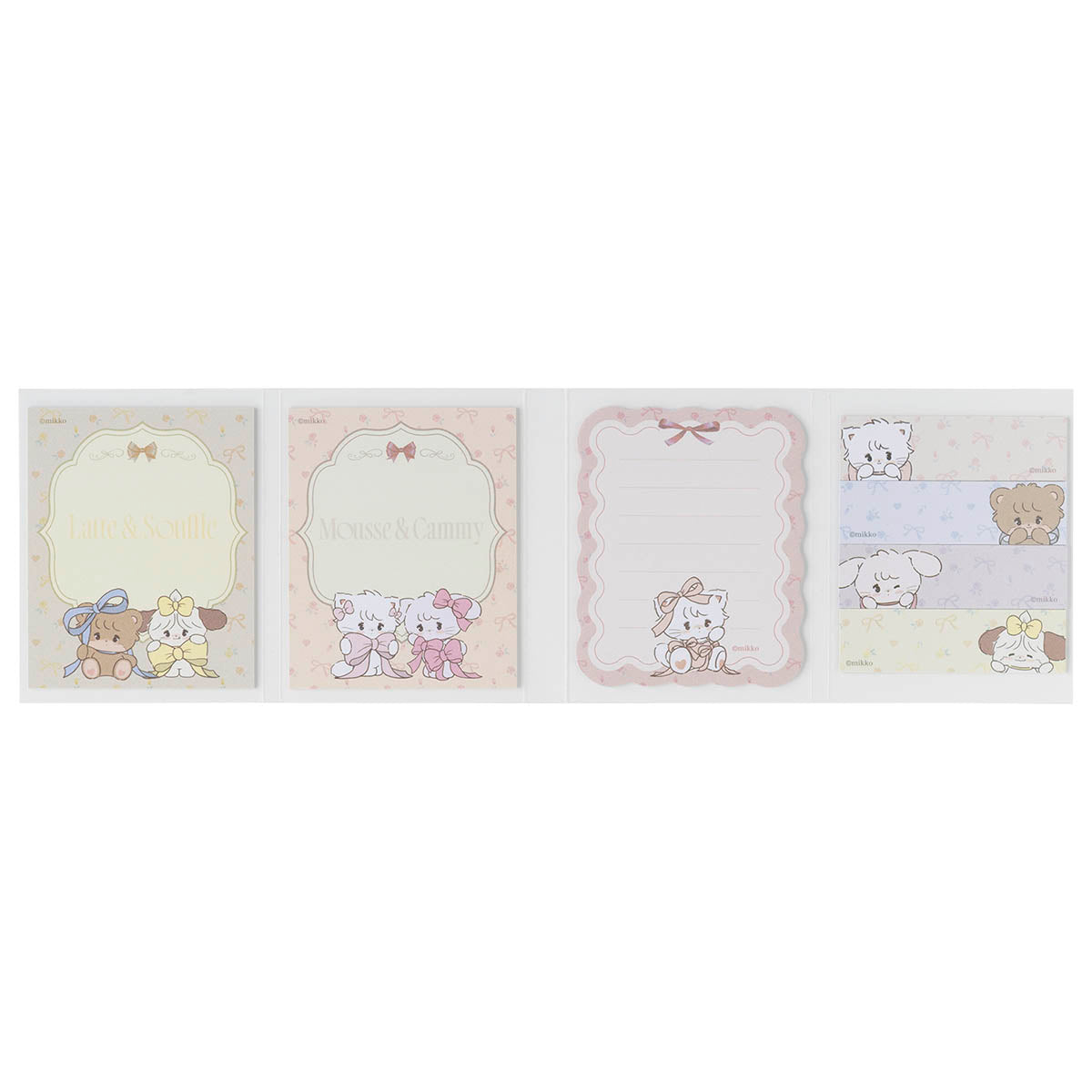 Lil ala mode パタパタメモふせん（パステルリボン）