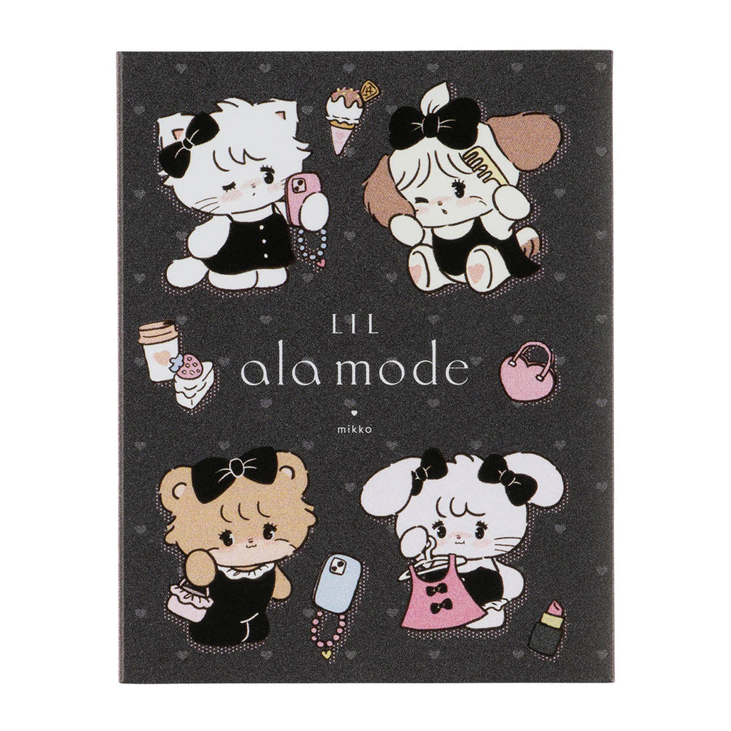 Lil ala mode パタパタメモふせん（ブラックスタイル）