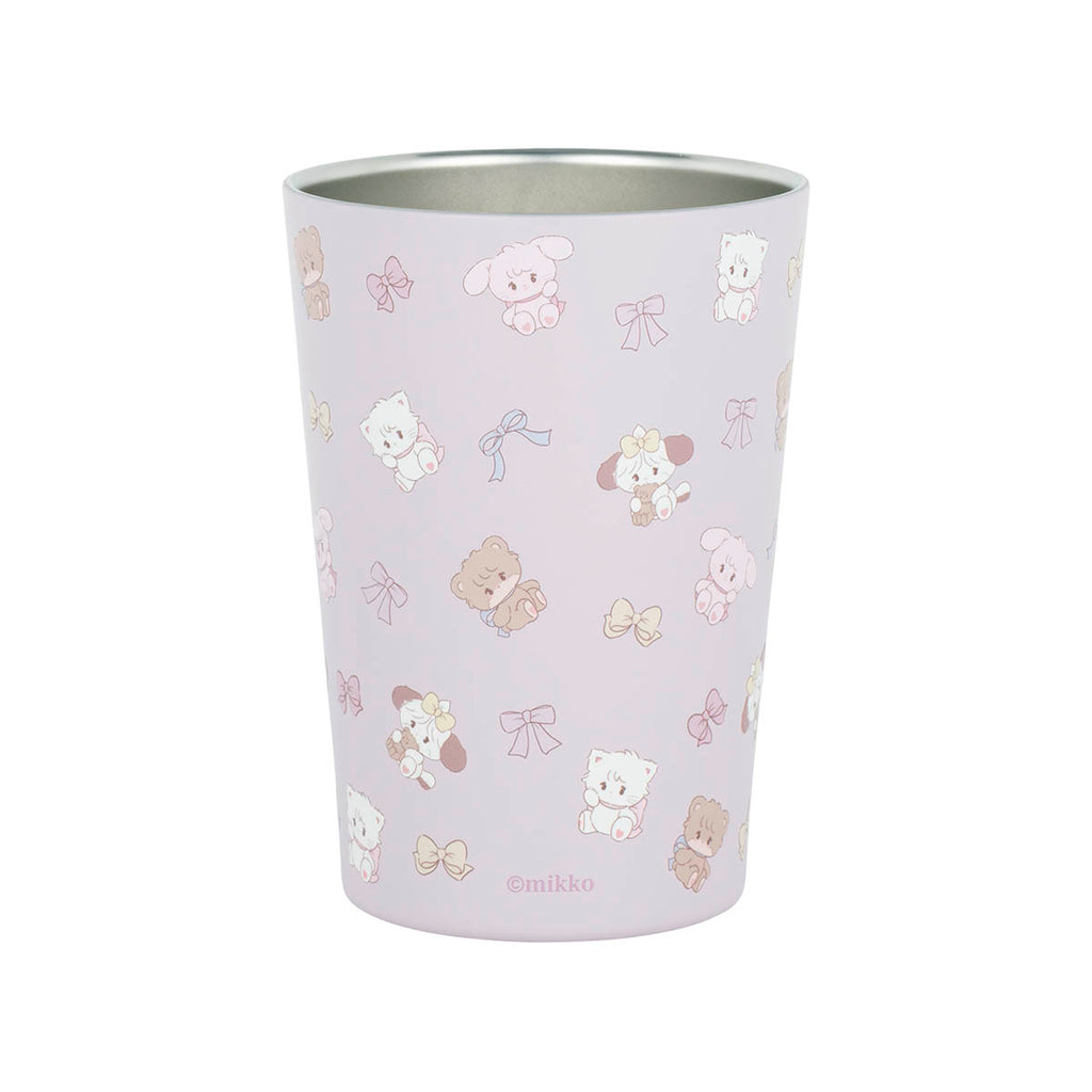 Lil ala mode コンビニドリンクも入る保冷・保温タンブラー（パステルリボン）