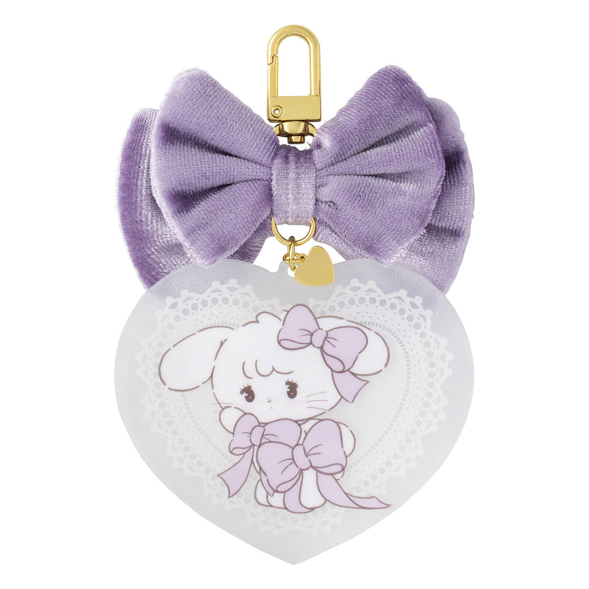 Lil ala mode ベロアリボン付きアクリルキーホルダー（キャミー）