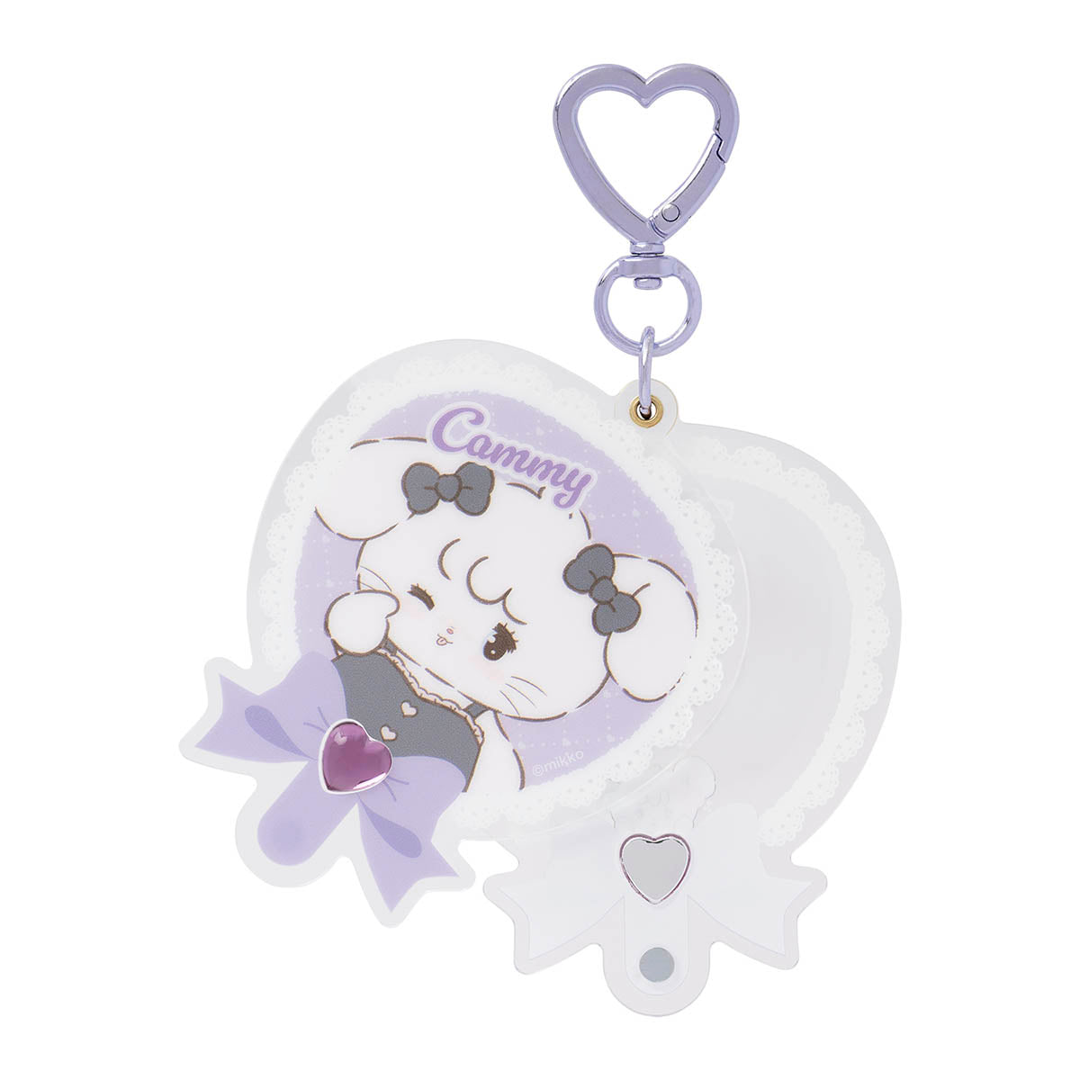 Lil ala mode うちわ型♡スライドフォトキーホルダー（キャミー）