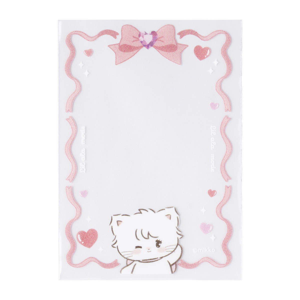 Lil ala mode ミニフォトが入るサイズのクリアスリーブ（ムース）