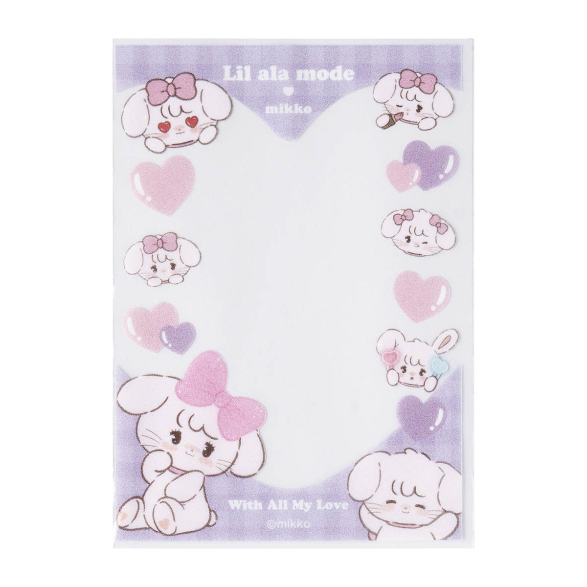 Lil ala mode ミニフォトが入るサイズのクリアスリーブ（キャミー