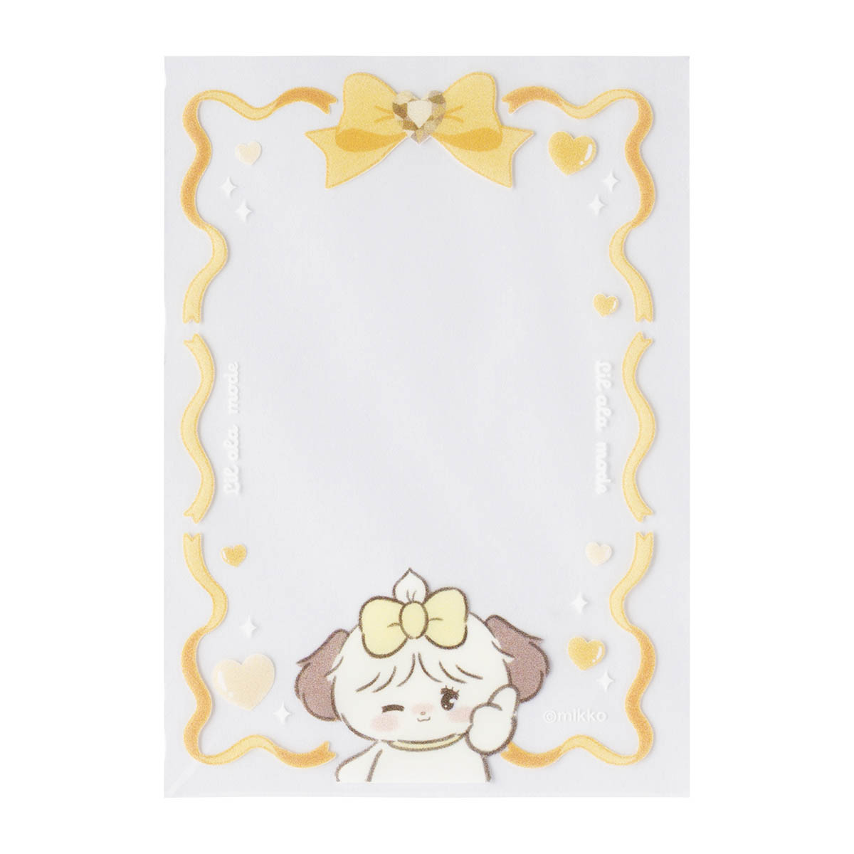 Lil ala mode ミニフォトが入るサイズのクリアスリーブ（スフレ）