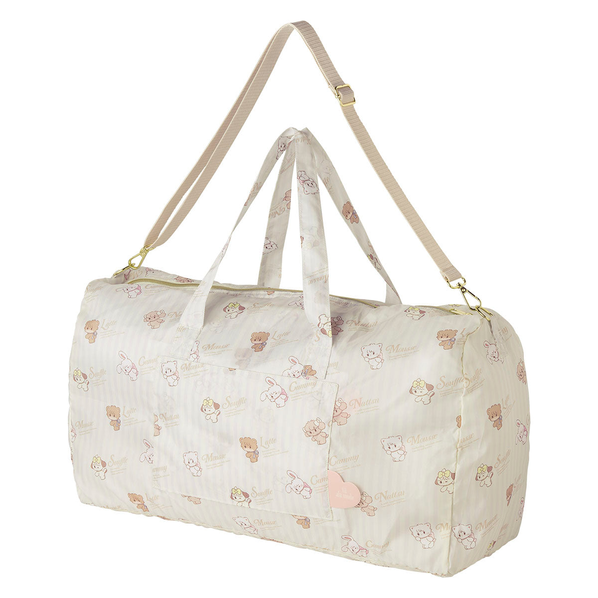 Lil ala mode トラベル折りたたみボストンバッグ