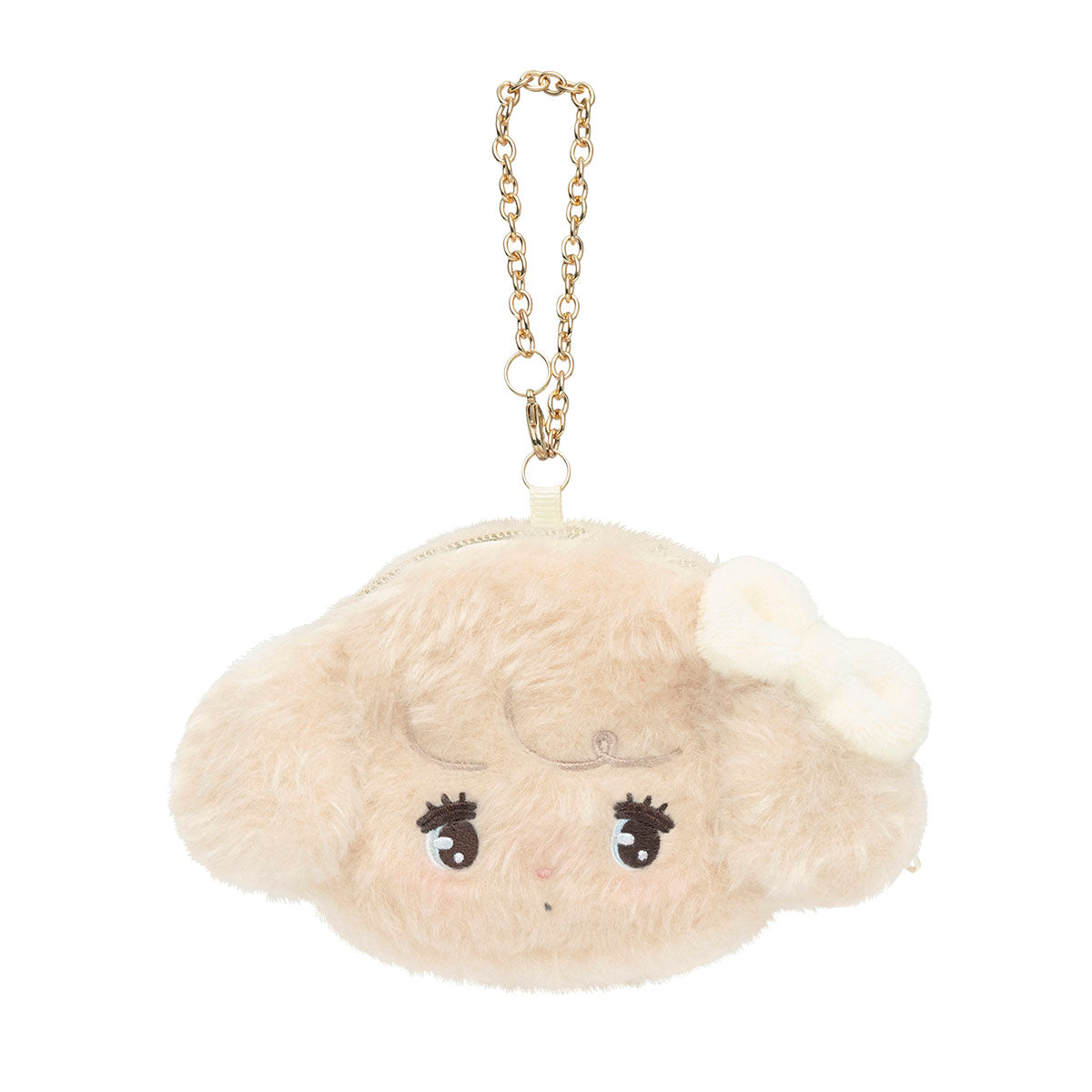 Lil ala mode シェル型おかおミニポーチ（ナッツ）