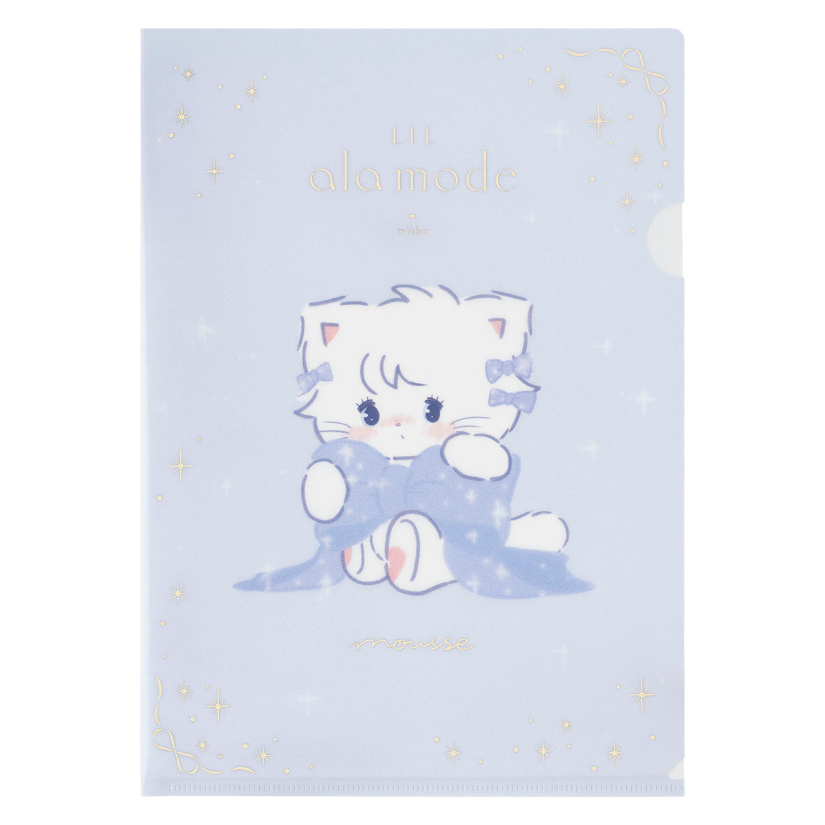 Lil ala mode Blueシリーズ 箔押しクリアファイル