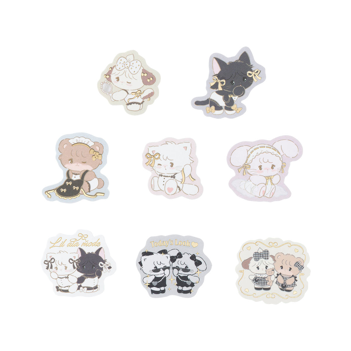 Lil ala mode French♡Girlyシリーズ 箔押しフレークシール