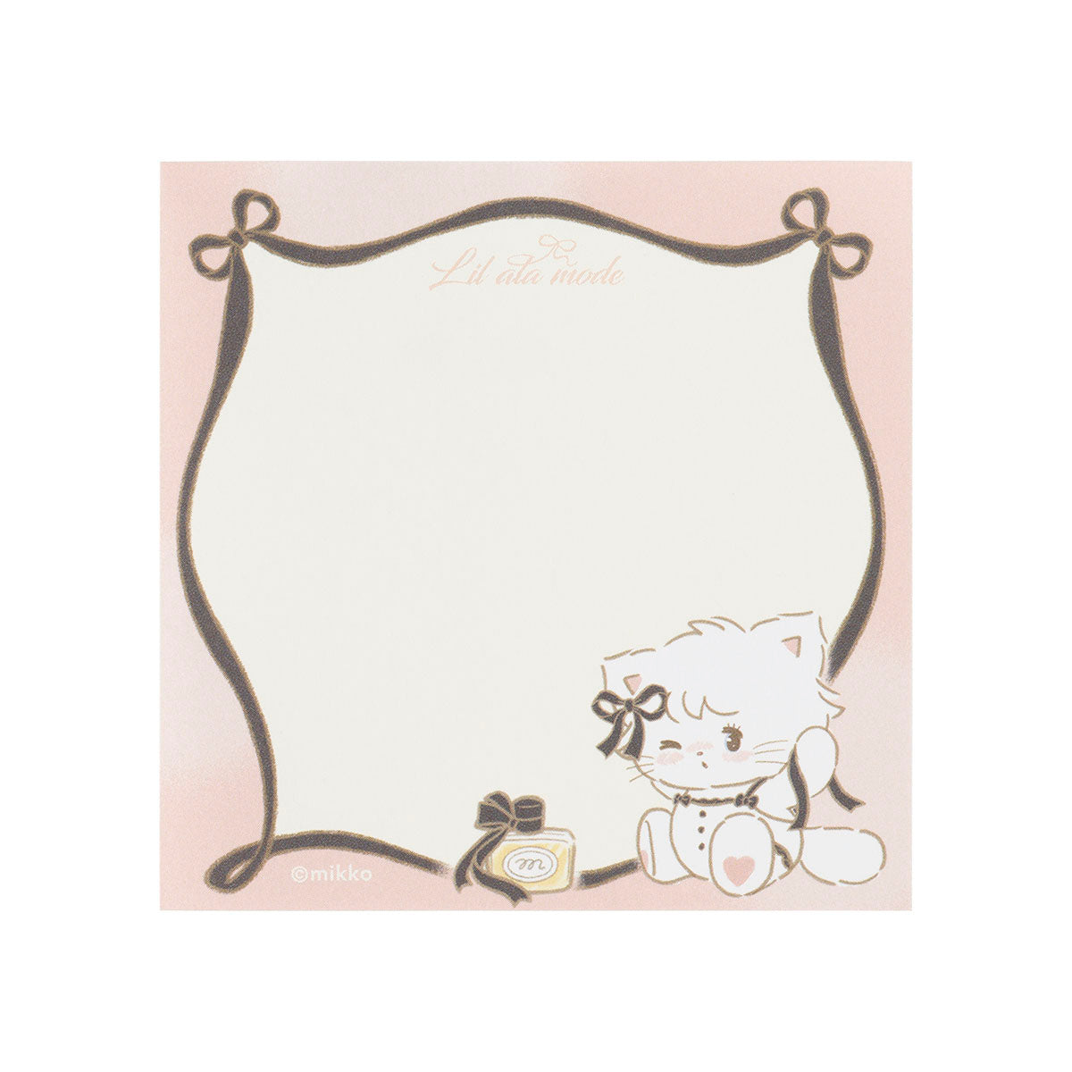 Lil ala mode French♡Girlyシリーズ スクエアメモ
